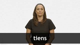 How to pronounce TIENS in French [upl. by Fairman]