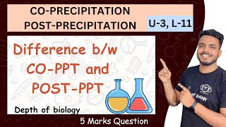 Part 4 Gravimetric Analysis  Post Precipitation amp CoPrecipitation  Impurities in Precipitate [upl. by Nayarb678]