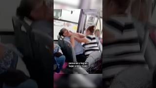 Gritos en transporte público entre chofer y una pasajera  N shorts [upl. by Yecam456]