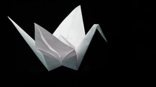 Origami Crane  Easytofollow tutorial [upl. by Naujid]