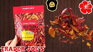 Oven Dried Red amp Yellow Bell Pepper Crisps  Trader Joe’s Product Review [upl. by Theresina]