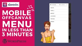 ELEMENTOR OFFCANVAS MENU IN just 3 MINUTES [upl. by Nylidnam]