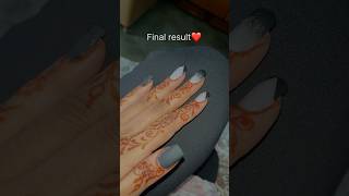 Temporary nail extension practicleamritsarfaceglamminivlognailartindiacanadaukviralshort❤️🧿 [upl. by Camfort]