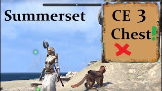 ESO Summerset  CE 3 Map Treasure Chest Location Guide Elder Scrolls Online [upl. by Adnara846]