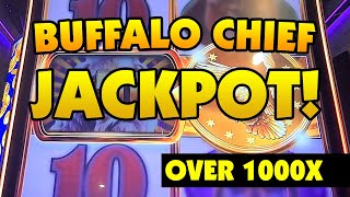 Buffalo Chief Jackpot OVER 1000X [upl. by Eniale]