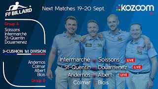 3CUSHION French League 20242025  ANDERNOS Barry VAN BEERS vs ALBERT Jef PHILIPOOM [upl. by Worra]