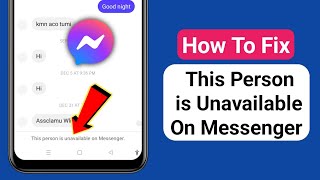 How to fix This person is Unavailable on Messenger Error  this person is unavailable on messenger [upl. by Descombes268]