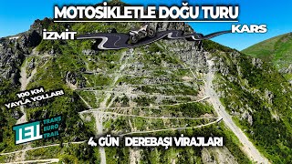 Motosikletle Doğu Turu  4Gün 1Kısım I Derebaşı Virajları  Soğanlı Geçidi  TET Turkey [upl. by Odlonyer]