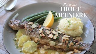 How To Cook a Fish Meuniere Trout Meuniere with toasted almonds  Intermediate level [upl. by Ahsetan474]