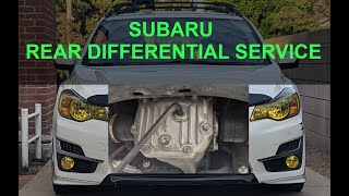 Subaru Rear Differential Service [upl. by Lacee]