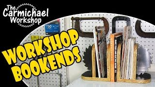 Workshop Bookends  Easy Woodworking Project [upl. by Ranit215]