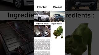 Electric vs diesel fypシ゚ edit dinosaur diesel america car viralvideoselectric v12 [upl. by Bambie321]