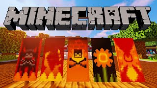 THE BEST FIRE BANNER DESIGNS IN MINECRAFT [upl. by Limbert377]