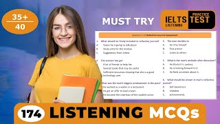 40 MCQ  Listening MCQs Practice Test to Score 9 Band  IELS listening MCQ practice with answers [upl. by Jezabel]