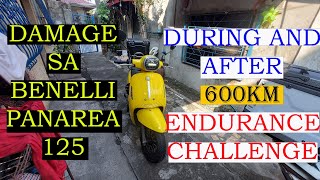 BENELLI PANAREA 125 AFTER 600KM ENDURANCE CHALLENGE [upl. by Airbmat]