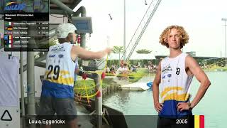 Worlds cablewakeboard 2022 Thailand Louis Eggerickx final wakeboard U18  1st run [upl. by Eduino]