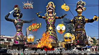 Ravan standing all Subhash Nagar 2024 😱ravan makin in Subhash Nagar ￼￼ [upl. by Naira]