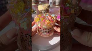 birthday wishes 🎉 confetti crunch comb slime ⋆˙⟡ fireflyslimecom [upl. by Aimej]