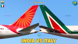 Air India Vs Alitalia Comparison 2024 🇮🇳 Vs 🇮🇹 [upl. by Deehan]