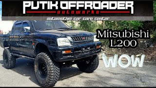 Mitsubishi L200 Drop kit with size 35 tires  Monster truck  Pao and Jo Channel [upl. by Satterlee]