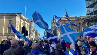 AUOB march for Independence Edinburgh 1st Oct 2022 [upl. by Ahsar353]