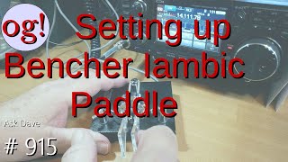 Setting up Bencher Iambic Paddles Updated Version 915 [upl. by Narda908]