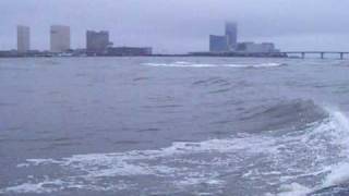 Brigantine NJ Absecon Inlet Fly fishing [upl. by Dyolf686]