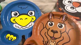 Hefty Zoo Pals Plates [upl. by Kaltman]