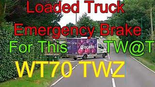 OCADO Van WR70 TWZ Pulls Out In Front Of Loaded Truck On A536 Gawsworth Cheshire Near Miss Close C [upl. by Nlycaj]