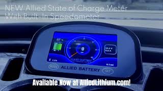 NEW Allied Lithium Golf Cart Screen Replacement  State of Charge Meter  Speedometer [upl. by Sudhir]