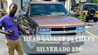 Installing a Head Gasket 94 Chevy Silverado 350 [upl. by Caniff473]