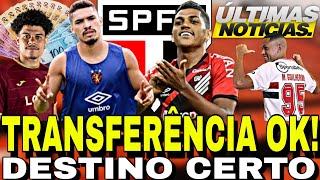 ATACANTE ACERTA TRANSFERÊNCIA  DINHEIRO TEM DESTINO CERTO  ADRYELSON E PEDRO ROCHA NO SPFC BOMBOU [upl. by Ahsirtap]