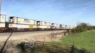 Eastbound intermodal at East Galesburg on 101324 [upl. by Bernardina]