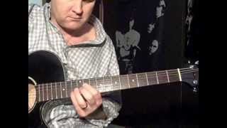 Lesson  Honky Tonk Woman in Standard Tuning [upl. by Runstadler]