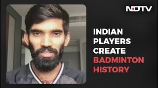 Kidambi Srikanth To NDTV On Thomas Cup Win quotVictory Hasnt Seeped In Yetquot  Left Right amp Centre [upl. by Vandervelde438]