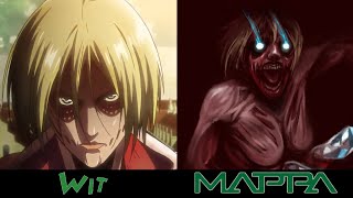 Wit Studio VS MAPPA Titans  Attack on Titan 4 Season [upl. by Giliane]