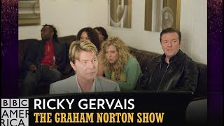 What Happened When Ricky Gervais Met David Bowie  The Graham Norton Show  BBC America [upl. by Azial542]