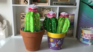 🌵DIY Cactus Pincushion Tutorial🌵 [upl. by Enytsirhc]