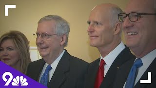 McConnell reelected Senate GOP leader Scotts bid rejected [upl. by Initof]