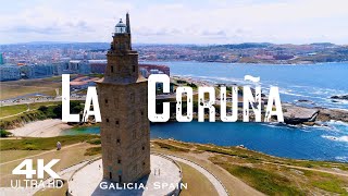 La Coruña 2024 🇪🇸 Drone Aerial 4K Drones  A Coruna Galicia Spain España [upl. by Matthias]