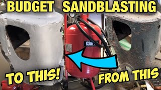 Sand Blasting  Pressurised Sandblaster [upl. by Accebber737]