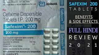 Safexim 200 Tablet Cefixime Dispersible Tablets Ip 200 Mg Safexim Ip 200 Tab Reviews Adda [upl. by Akyeluz52]