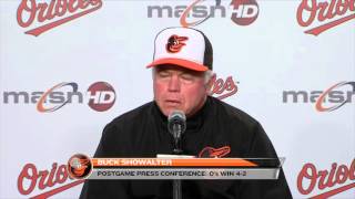 Buck Showalter speaks after the Orioles sweep of the Twins [upl. by Rani34]