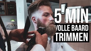 Volle baard trimmen in 5 minuten  Handige tips voor thuis  Tino [upl. by Tiossem760]