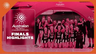 Finals Highlights  Australian Netball Championships 2023 [upl. by Lantz]