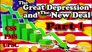 The Great Depression and the New Deal CSS  Bilal Concepts  CSSPMSUPSC  Hindi Urdu  Part 1 [upl. by Gabbi519]