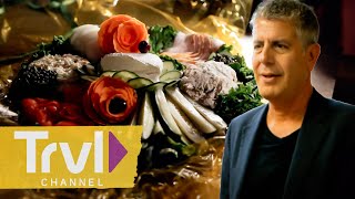 Anthony Gets Christmas Dinner from Jewish Deli  Anthony Bourdain  No Reservations  Travel Channel [upl. by Greeley]