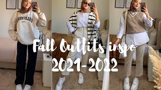 Hijab Fall Outfits 2022 🍁 [upl. by Nirtiak792]