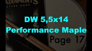 DW Performance Maple 55x14Gaddiments page 17 [upl. by Auroora]