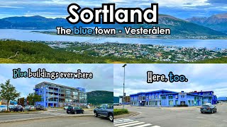 Sortland  Why are all buildings blue  Vesterålen [upl. by Suivatnod686]